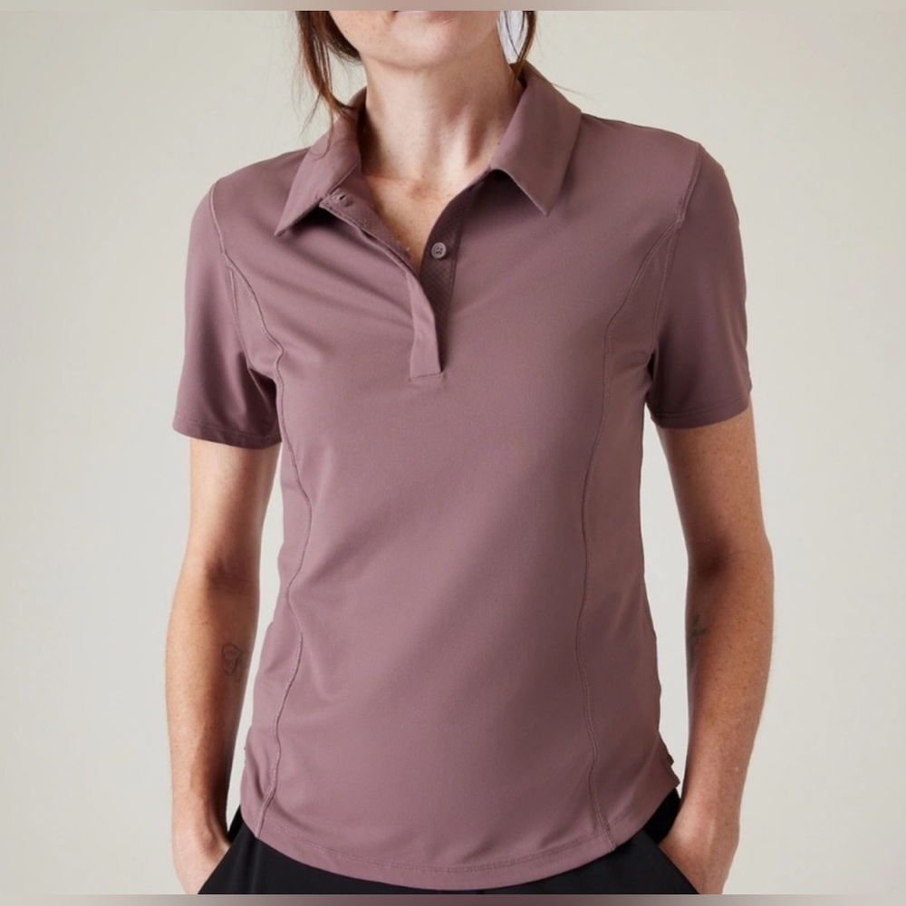 Athleta Women's Mauve Polo Shirt